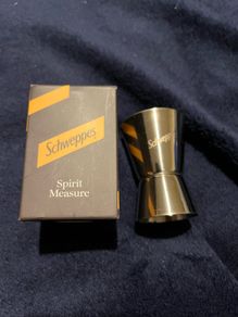 Schweppes Spirit Measures Stainless Steel Shot Brand new