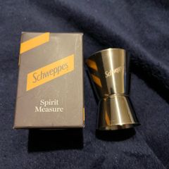Schweppes Spirit Measures Stainless Steel Shot Brand new