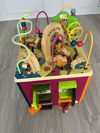 B. toys Zany Zoo Wooden Activity Cube Assortment