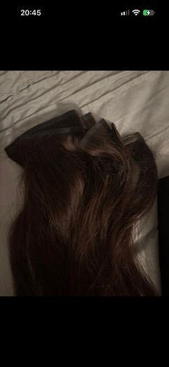 Human Clip in Hair Extensions 20inch shade Cocoa