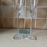 Louise Kennedy Pair Tri Star Champagne Flutes Tipperary Crystal Unused in Original abox Image 8