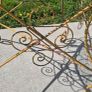 Vintage French Wrought Iron Garden Table Image 8