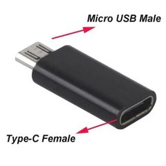Micro USB Male to USB Type-C Female Adapter