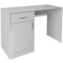 Desk with Drawer and Cabinet White Image 3