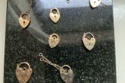 New 9ct Gold And Silver Padlocks