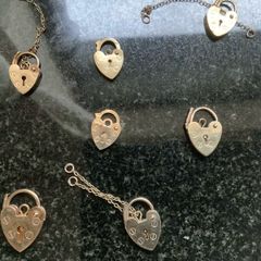 New 9ct Gold And Silver Padlocks