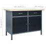 Workbench Black 120x60x85 cm Steel Image 9