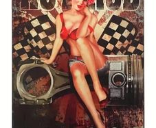 Hot Rod Garage : Metal Sign