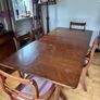 Mahogany Extending Dining Table & 5 Matching Chairs Image 4