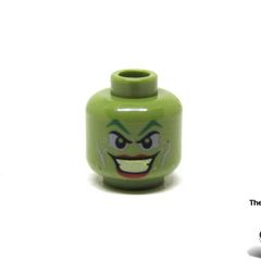 LEGO Superheroes Joker Olive Green Color Error Prototype Test Print Colour Yellow Head Rare And Hard To Find