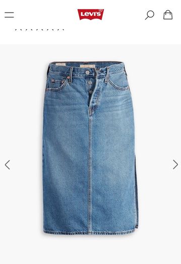 Levi's midi denim skirt