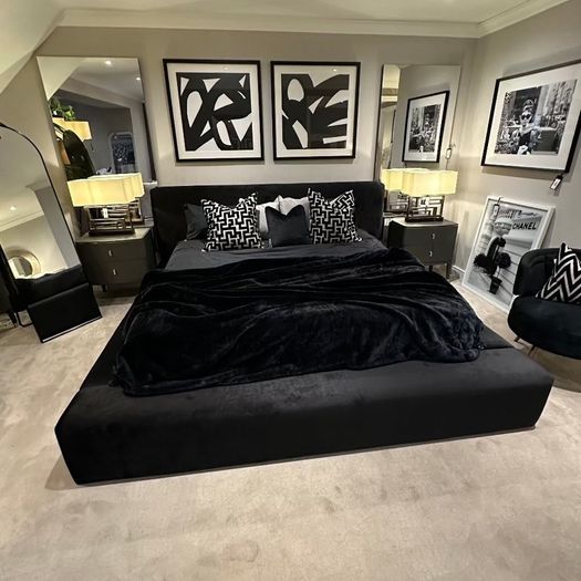 Gas lift super king ottoman bed brand new half price