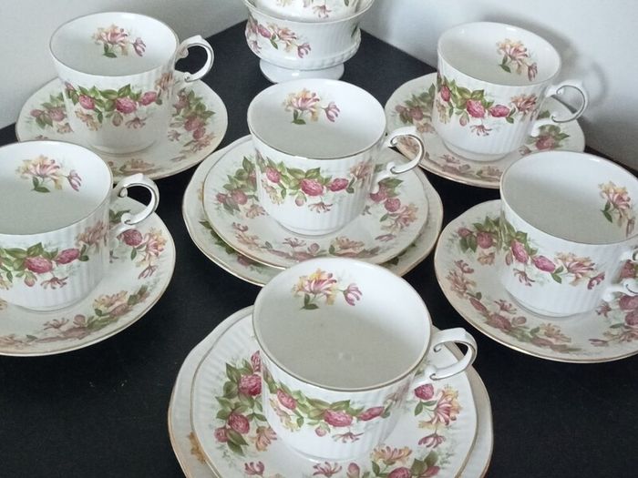 QUEEN'S Fine Bone China Rosina China "Woman and Home" Tea set