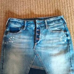 Brand New True Religion Denim Skirt Uk6