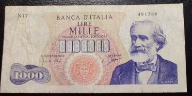 1000 Lire (Verdi) 1963 Italy