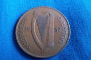 Irish Penny 1937.