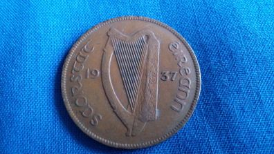 Irish Penny 1937.