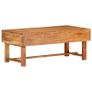 Coffee Table 100x50x40 cm Solid Acacia Wood Image 2
