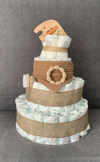 Premium Nappy Cakes for Baby shower gift or new parents.