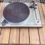 Hifi Gold Legendary Luxman PD264 from the Japanese Golden era 1970s Direct Drive Turntable Auto lift brushed aluminium Top plate Image 7