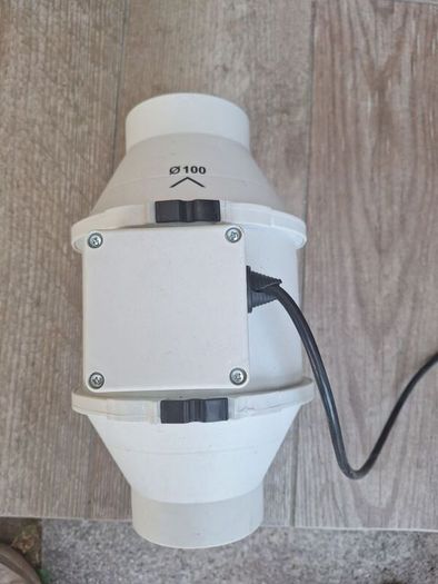 Hon&Guan HF-100P 100mm Inline Duct Fan / Extractor Fan