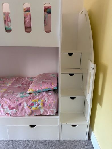 Tall Bunk with Staircase and storage