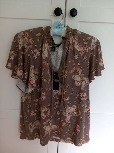 Ralph Lauren Linen Jersey floral top