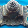 Rare 4 Desk Set Patinated Brass - Germany, c. 1900-1915 Image 8