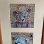 Framed Coco Fronsac teddy bear prints Image 3