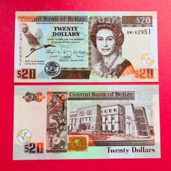 Belize   20  Dollars  2012   Pick  72   COMMEMORATIVE   ISSUE  ( Uncirculated )