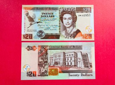 Belize   20  Dollars  2012   Pick  72   COMMEMORATIVE   ISSUE  ( Uncirculated )