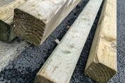 Timber pergola posts