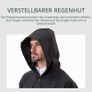 Brand New Waterproof Poncho Long Reusable Reflective Tape Adjustable Hood. Image 3