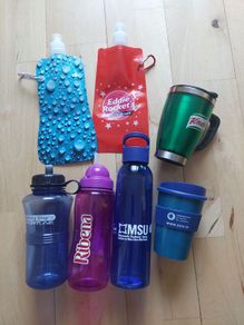 Drinking bottles / reusable cups etc