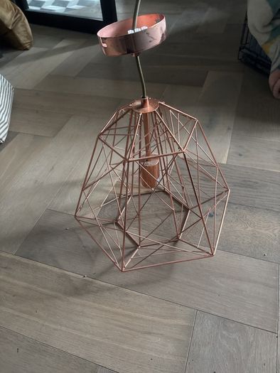 Copper pendant light