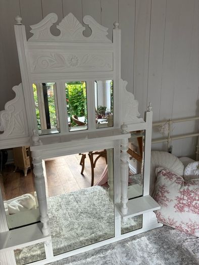 shabby chic over the mantle mirror