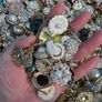 Mixed Random Imperfect Decorative Rhinestone, Pearl & Metal Craft Buttons Image 8