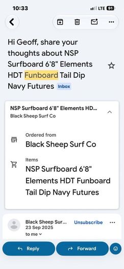 NSP Surfboard 68