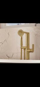 Crosswater fuse freestanding bathshower mixers black /brushed brass /chrome