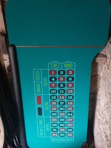 Roulette Table. Wheel and Chips