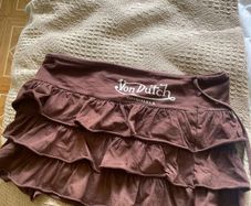 Vintage brown mini skirt