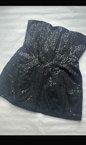 Strapless structured mini dress