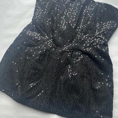 Strapless structured mini dress