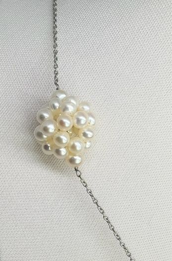 Silver AAA Fresh Water Pearl Necklace (70.00 Ct) - Sterling Silver
