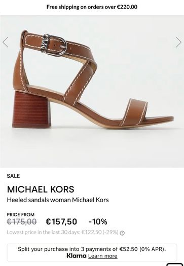 Michael Kors leather sandals