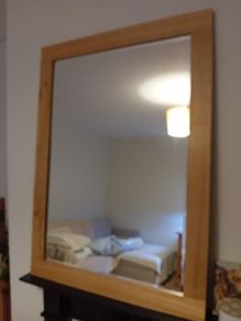 Stunning Large Oak Mirror