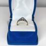 Vintage 18k gold diamond solitaire ring with a platinum setting Image 5