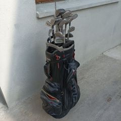 Golf clubs and bag