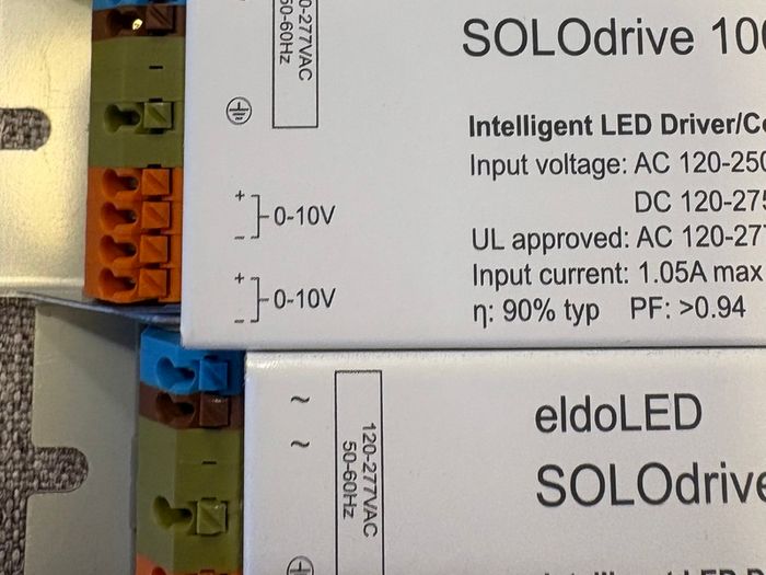 4 x 100w Intelligent 0-10v LED Drivers