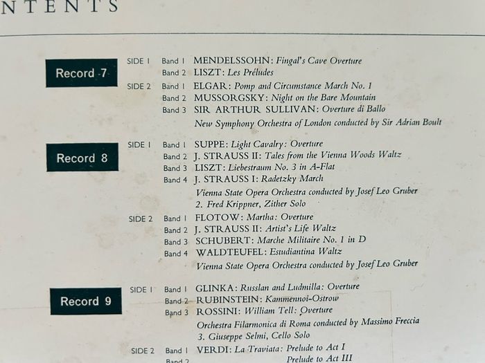 Festival of Light Classical Music 11 LP Vinyl Record Box Set